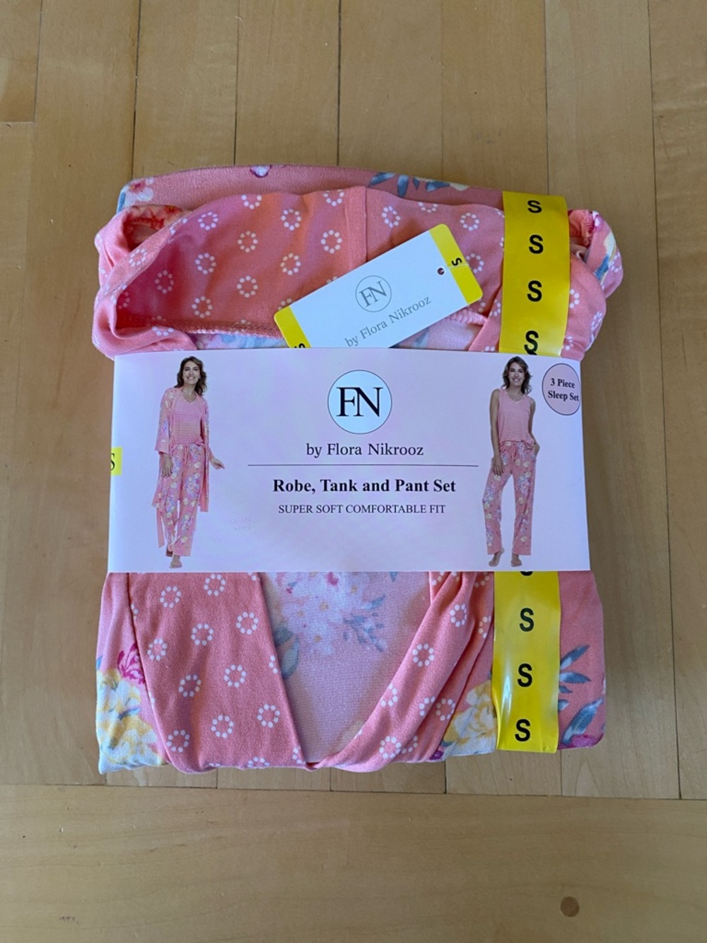 Flora Nikrooz Pink Floral Sleep Set - Coral Pink Mix